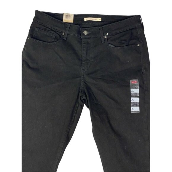 Levi's Women's Classic Mid Rise Skinny Ankle Jeans Black Size 16‎ - Picture 3 of 10